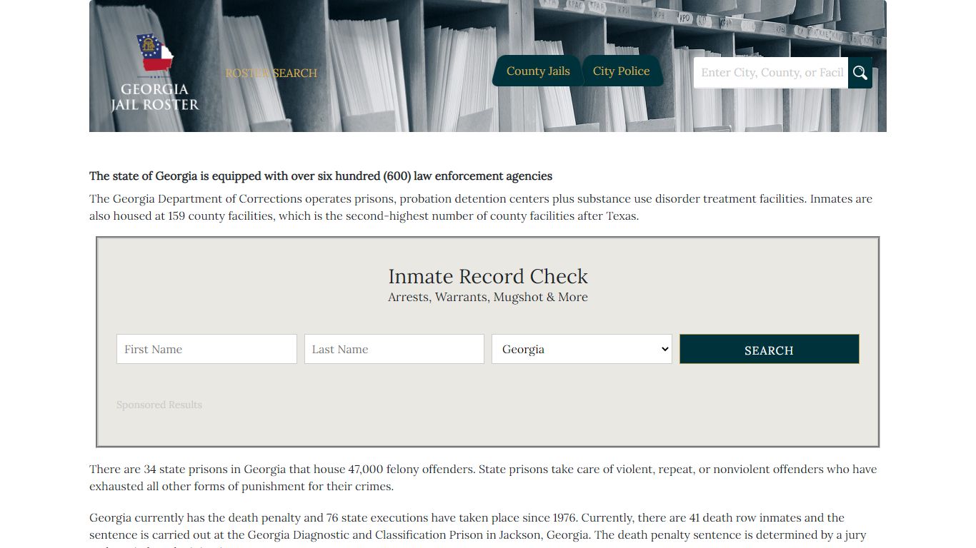 Lumpkin County | Georgia Jail Inmate Search